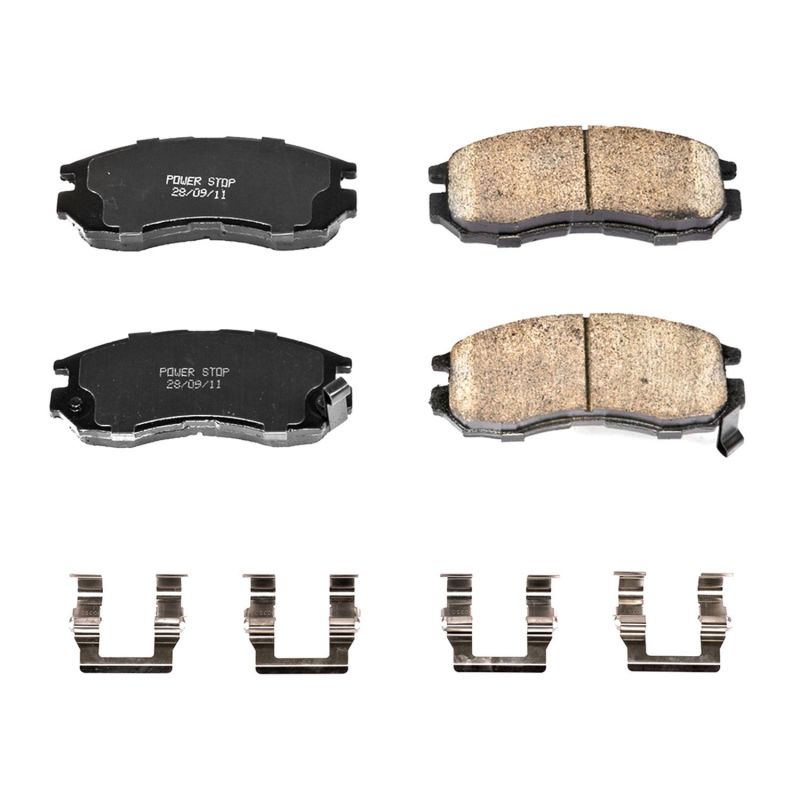 Power Stop 95-05 Chrysler Sebring Front Z17 Evolution Ceramic Brake Pads w/Hardware - 17-484