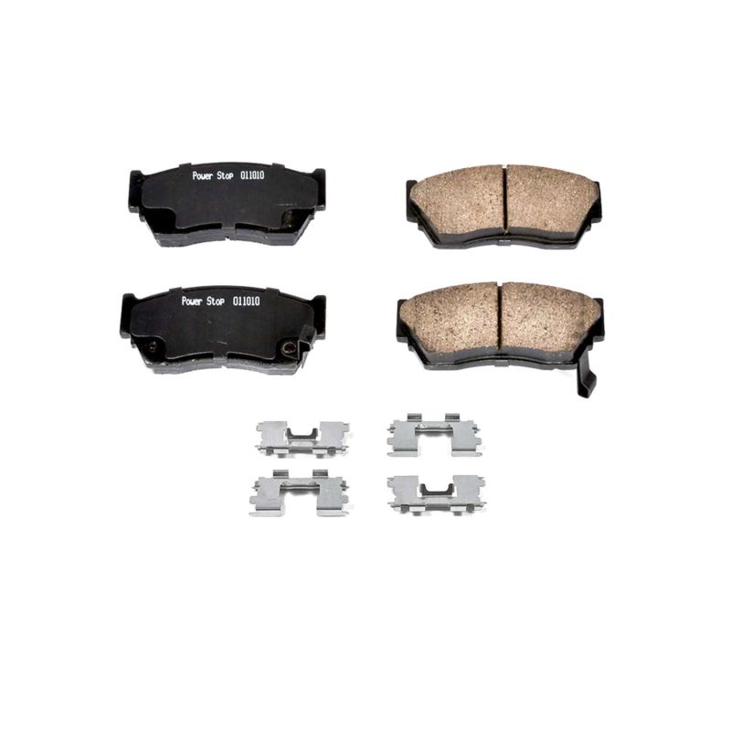 Power Stop 91-93 Nissan NX Front Z17 Evolution Ceramic Brake Pads w/Hardware - 17-510