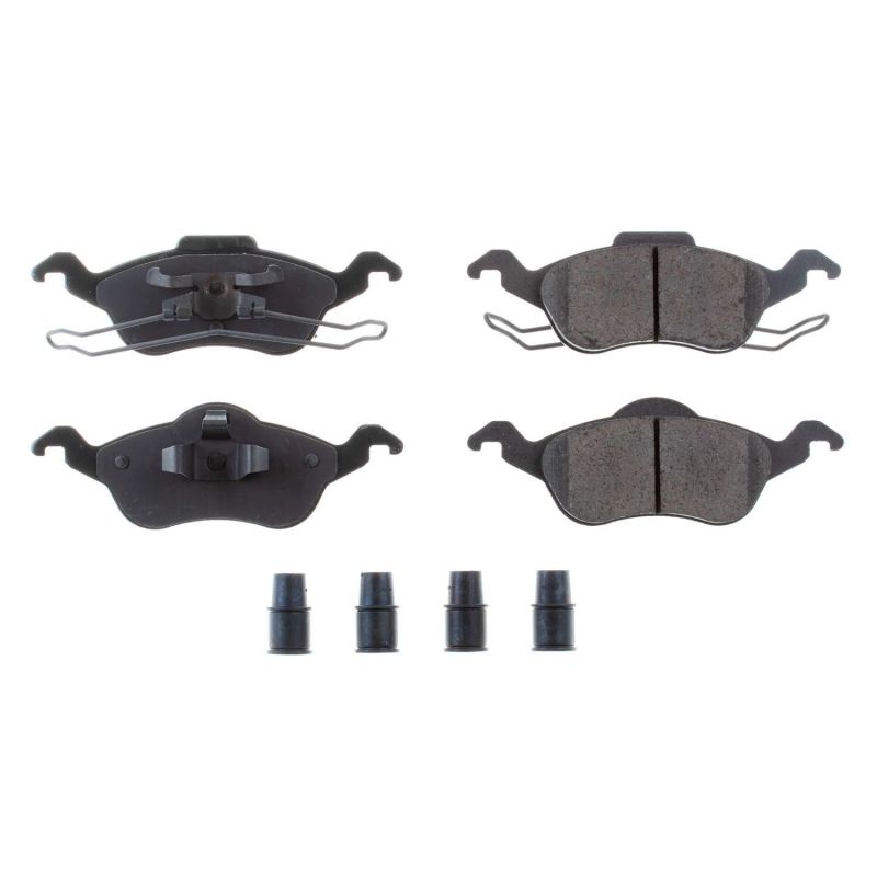 Power Stop 00-04 Ford Focus Front Z17 Evolution Ceramic Brake Pads w/Hardware - 17-816