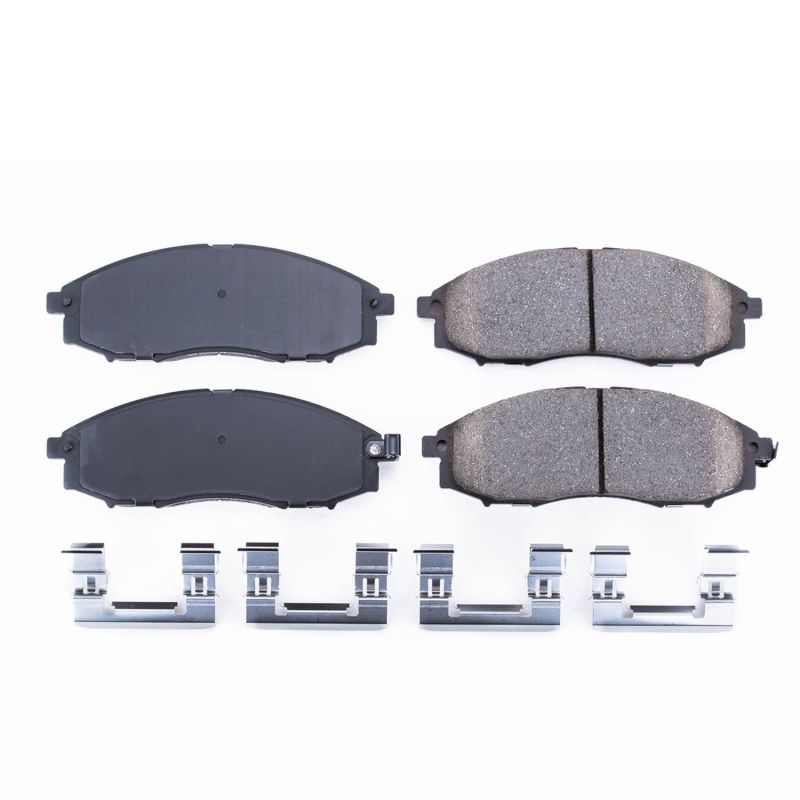 Power Stop 03-04 Nissan Frontier Front Z17 Evolution Ceramic Brake Pads w/Hardware - 17-830