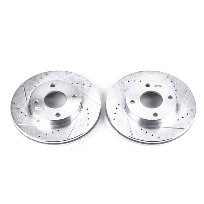 Power Stop 00-04 Ford Focus Front Evolution Drilled & Slotted Rotors - Pair - AR8161XPR