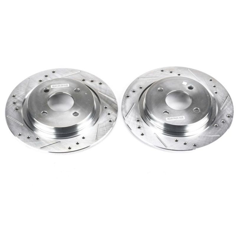 Power Stop 02-04 Ford Focus Rear Evolution Drilled & Slotted Rotors - Pair - AR8169XPR