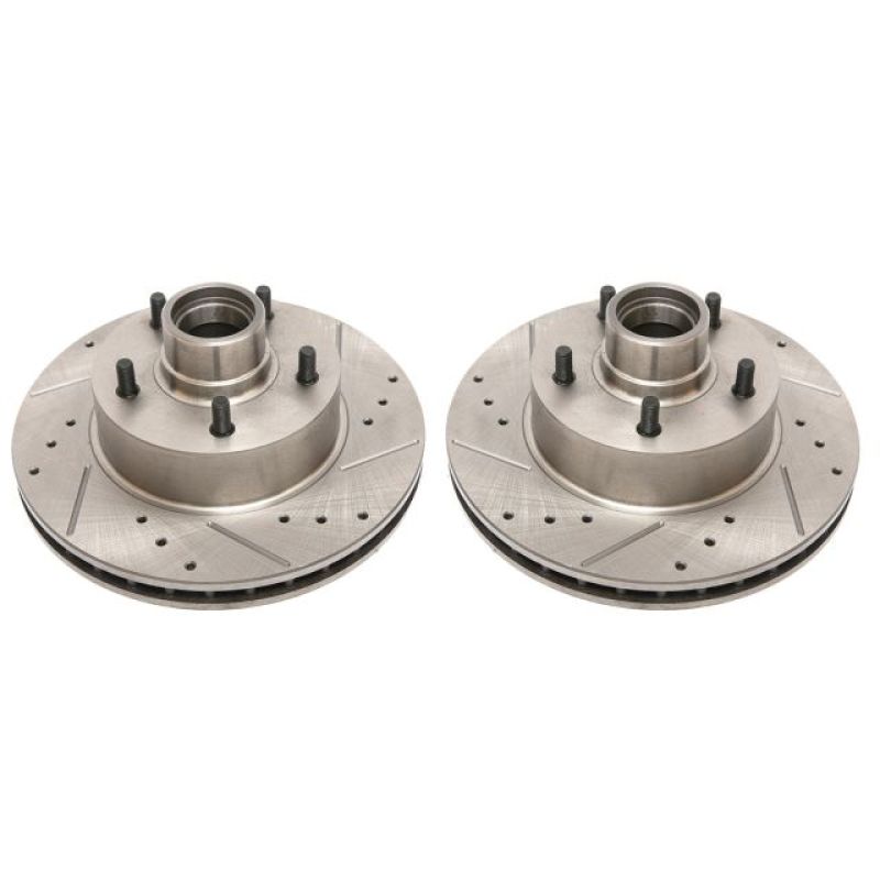 Power Stop 1990 Chevrolet Caprice Front Evolution Drilled & Slotted Rotors - Pair - AR8208XPR