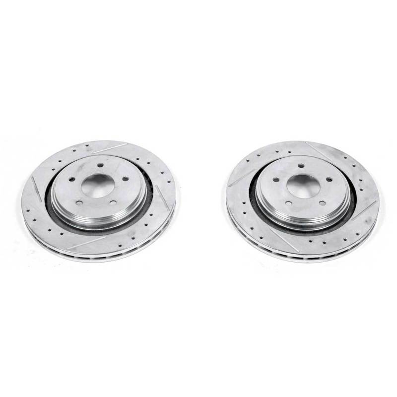 Power Stop 06-09 Cadillac XLR Rear Evolution Drilled & Slotted Rotors - Pair - AR82115XPR