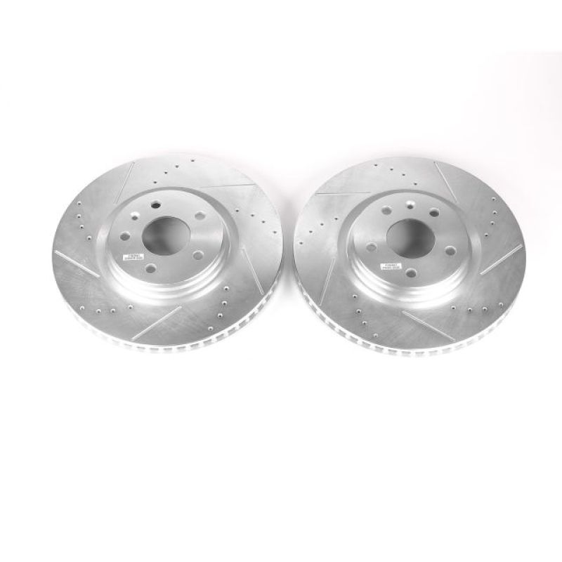 Power Stop 14-19 Chevrolet Corvette Front Evolution Drilled & Slotted Rotors - Pair - AR82171XPR