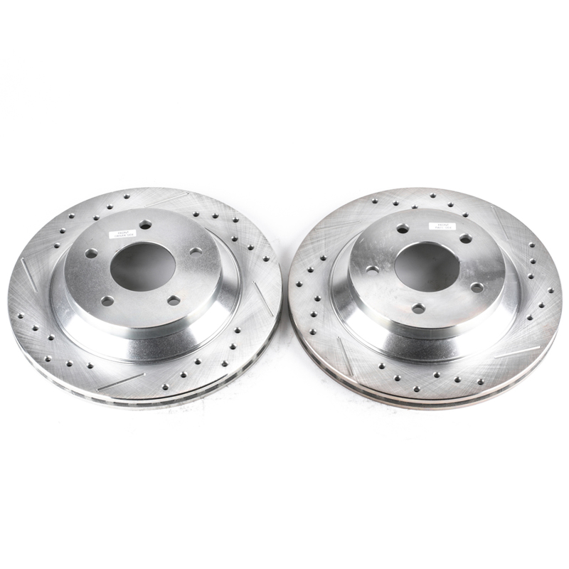 Power Stop 88-95 Chevrolet Corvette Front Evolution Drilled & Slotted Rotors - Pair - AR8240XPR