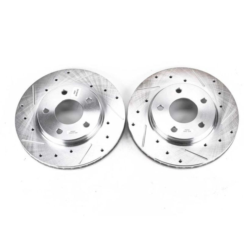 Power Stop 07-12 Dodge Caliber Front Evolution Drilled & Slotted Rotors - Pair - AR83068XPR