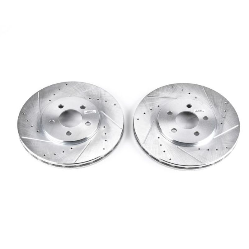 Power Stop 95-00 Chrysler Cirrus Front Evolution Drilled & Slotted Rotors - Pair - AR8342XPR