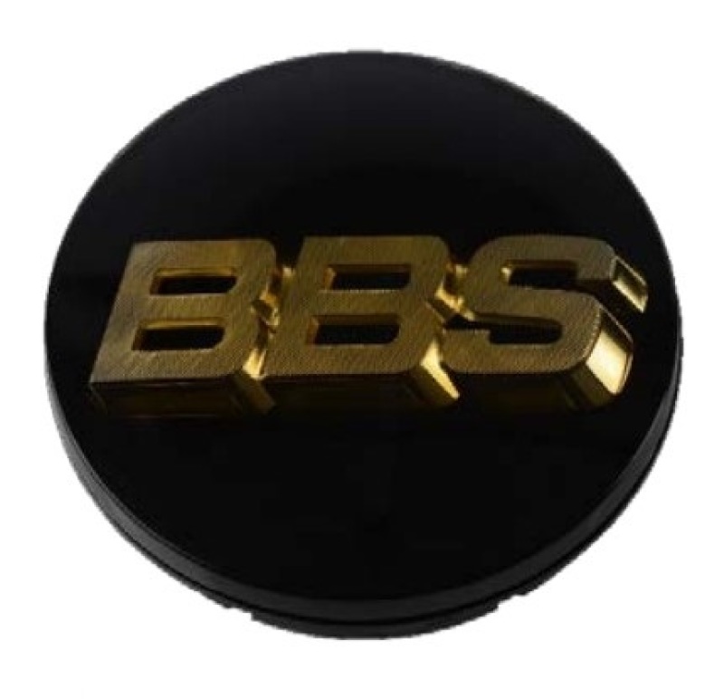 BBS Center Cap 70.6mm Black/Gold (3-tab) (56.24.080) - 56.24.073
