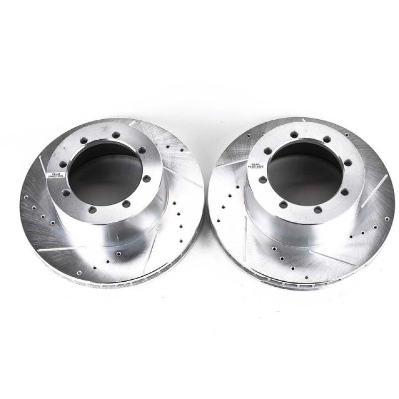 Power Stop 00-02 Ford E-450 Super Duty Rear Evolution Drilled & Slotted Rotors - Pair - AR8564XPR