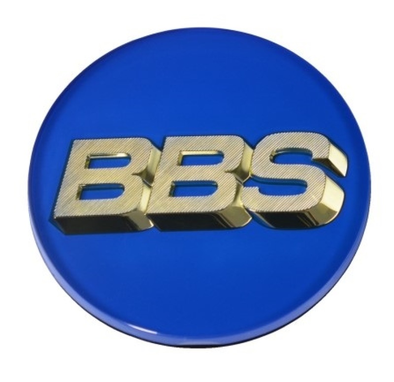 BBS Center Cap 70.6mm Blue/Gold (3-Tab) - 56.24.206