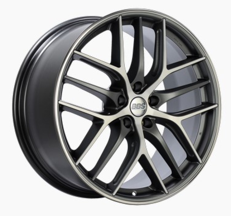 BBS CC-R 20x8.5 5x112 ET30 Satin Graphite Diamond Cut Polished Rim Protector Wheel -82mm PFS Req. - CC0201GRPK