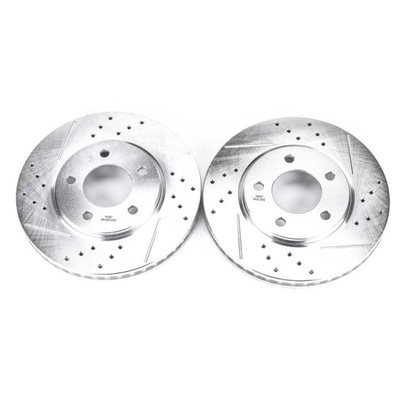 Power Stop 01-07 Chrysler Town & Country Front Evolution Drilled & Slotted Rotors - Pair - AR8754XPR
