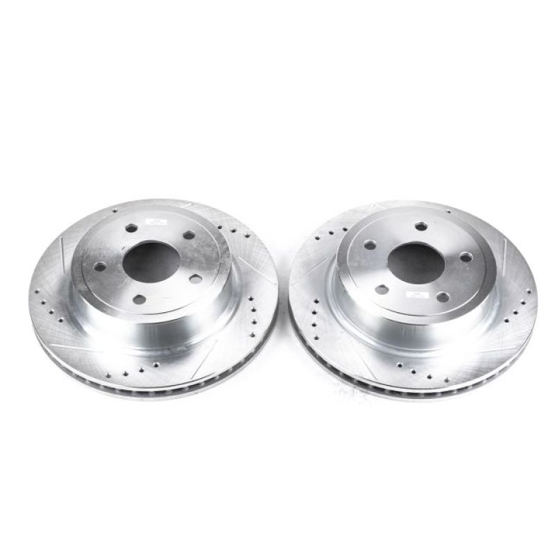 Power Stop 04-06 Dodge Ram 1500 Rear Evolution Drilled & Slotted Rotors - Pair - AR8766XPR