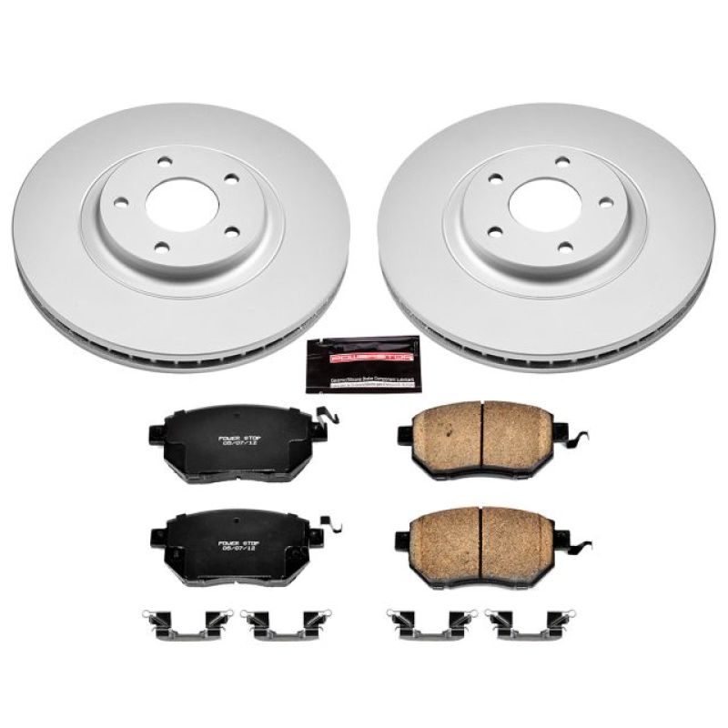 Power Stop 03-05 Infiniti FX35 Front Z17 Evolution Geomet Coated Brake Kit - CRK091