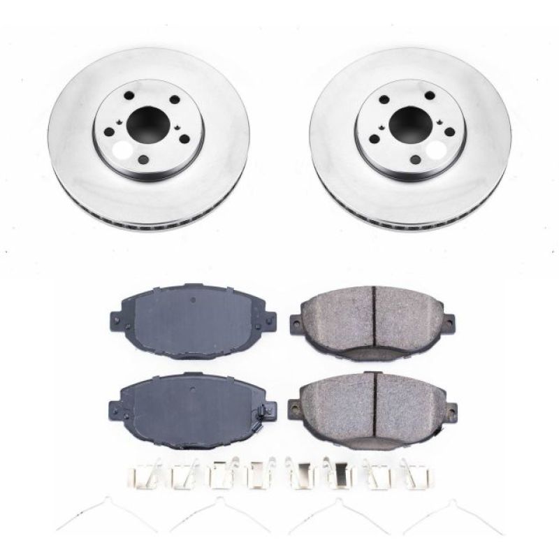 Power Stop 99-00 Lexus SC300 Front Z17 Evolution Geomet Coated Brake Kit - CRK1073