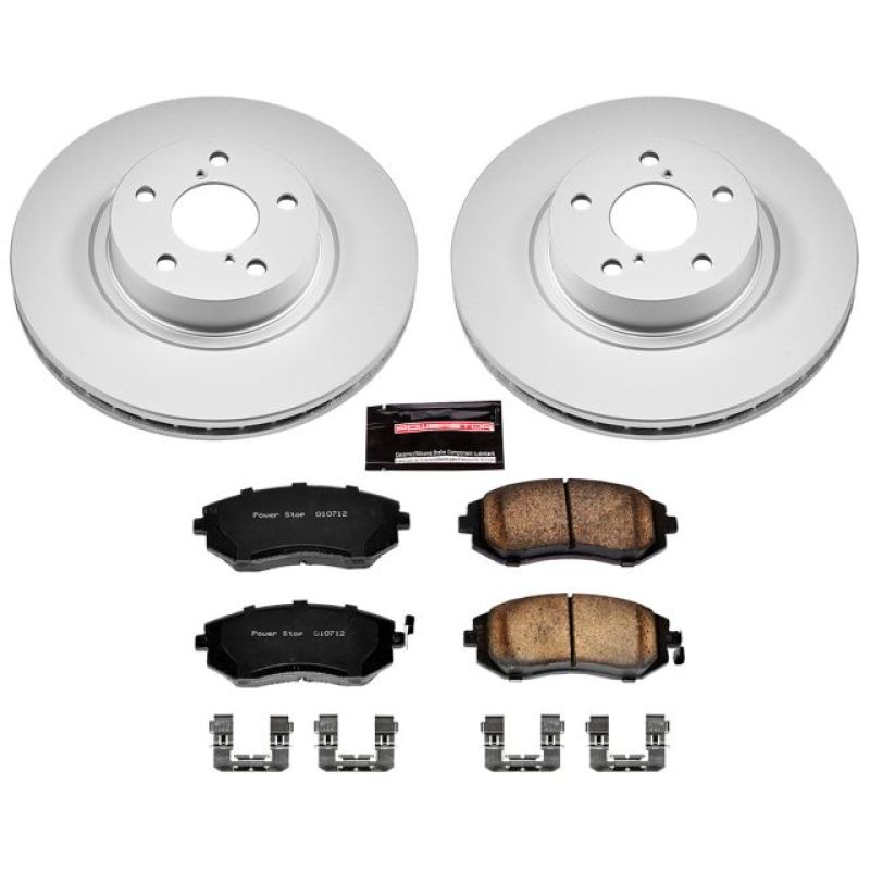 Power Stop 05-06 Saab 9-2X Front Z17 Evolution Geomet Coated Brake Kit - CRK1124