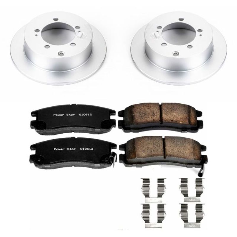 Power Stop 95-05 Chrysler Sebring Rear Z17 Evolution Geomet Coated Brake Kit - CRK1203
