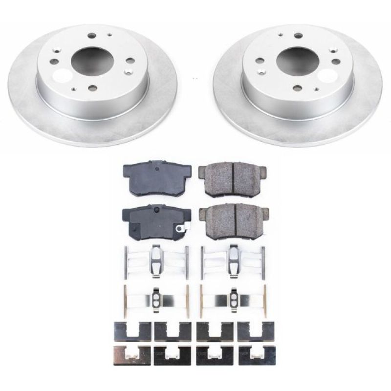 Power Stop 98-99 Acura CL Rear Z17 Evolution Geomet Coated Brake Kit - CRK1244