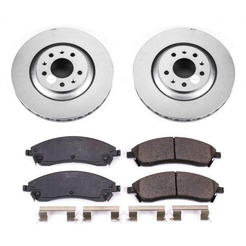 Power Stop 06-07 Cadillac CTS Front Z17 Evolution Geomet Coated Brake Kit - CRK1429