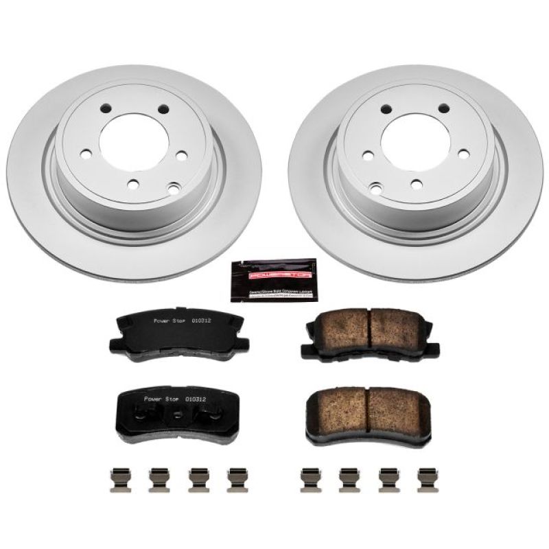 Power Stop 11-14 Chrysler 200 Rear Z17 Evolution Geomet Coated Brake Kit - CRK1630