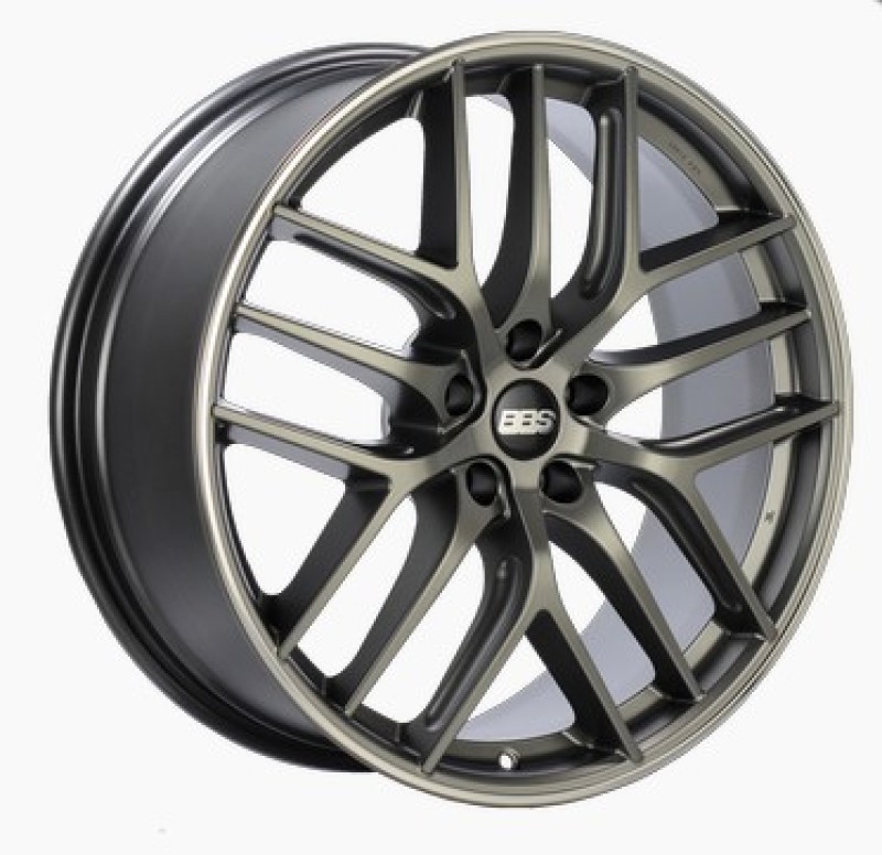 BBS CC-R 19x9.5 5x120 ET40 Satin Platinum Polished Rim Protector Wheel -82mm PFS/Clip Required - CC2301PPO