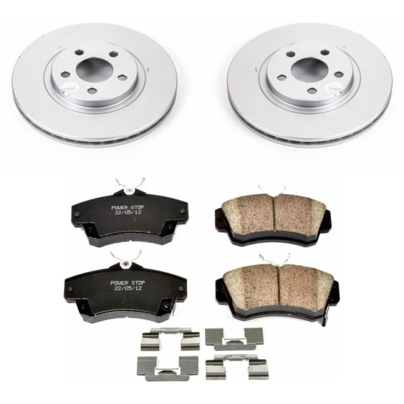 Power Stop 01-10 Chrysler PT Cruiser Front Z17 Evolution Geomet Coated Brake Kit - CRK1704