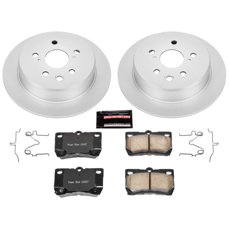Power Stop 06-13 Lexus IS250 Rear Z17 Evolution Geomet Coated Brake Kit - CRK195