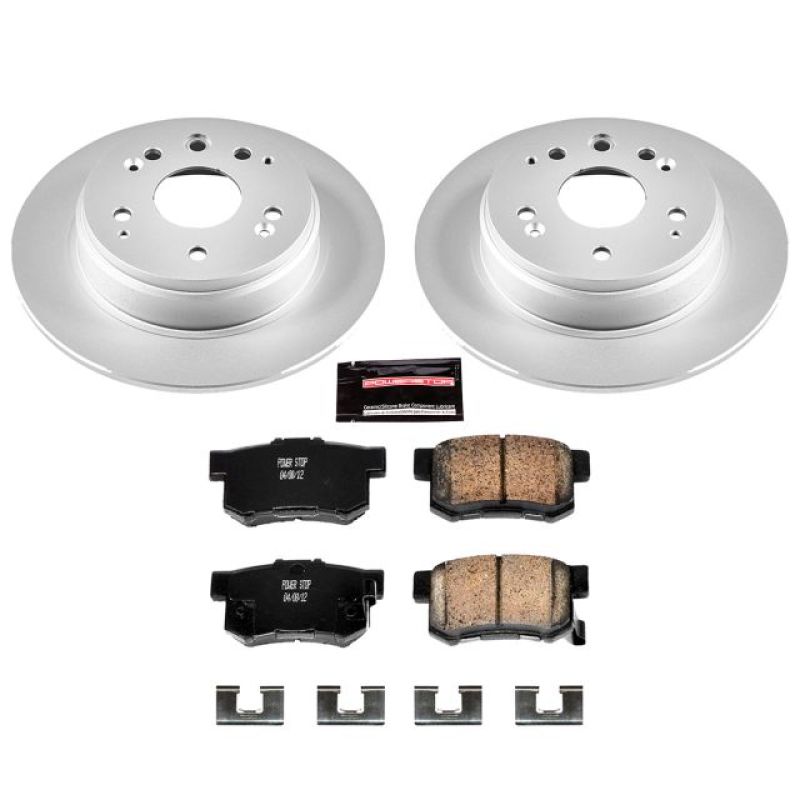 Power Stop 99-03 Acura TL Rear Z17 Evolution Geomet Coated Brake Kit - CRK2308