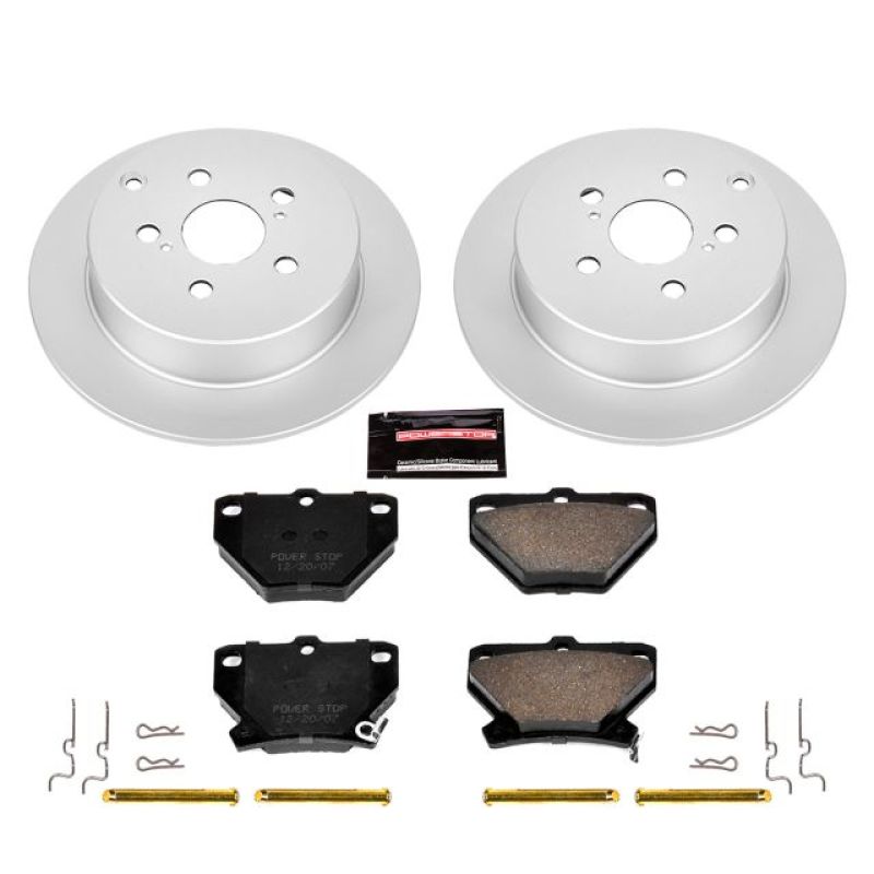 Power Stop 03-06 Pontiac Vibe Rear Z17 Evolution Geomet Coated Brake Kit - CRK2318
