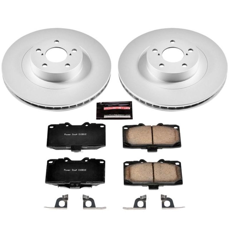 Power Stop 06-07 Subaru Impreza Front Z17 Evolution Geomet Coated Brake Kit - CRK2367