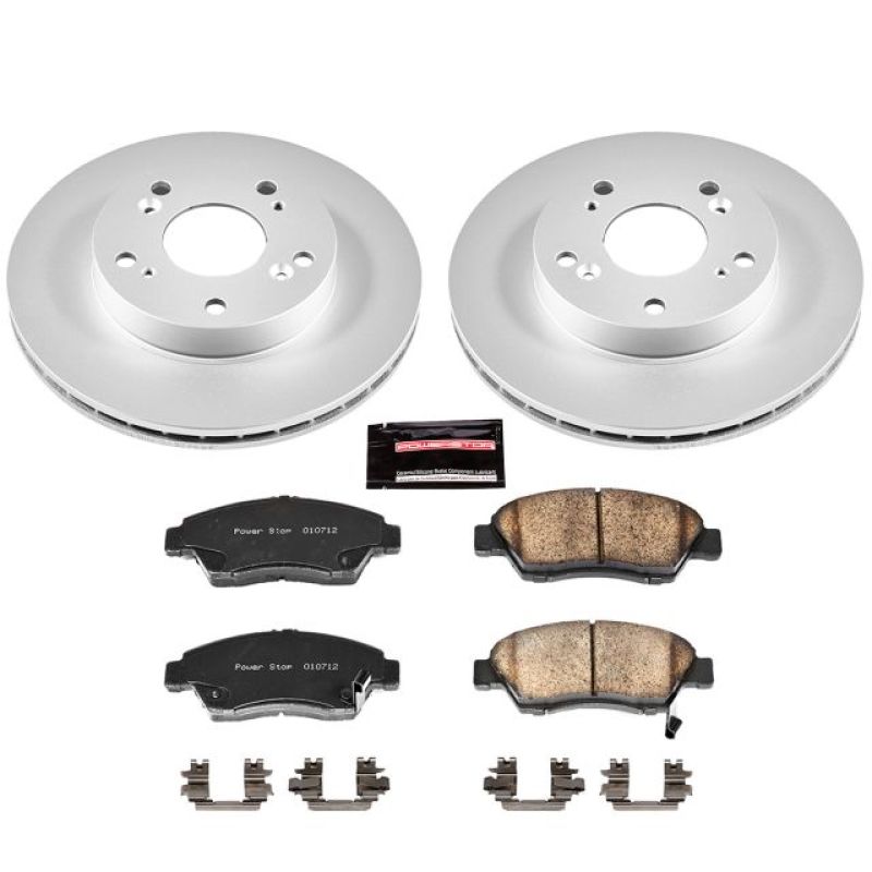 Power Stop 02-06 Acura RSX Front Z17 Evolution Geomet Coated Brake Kit - CRK2386