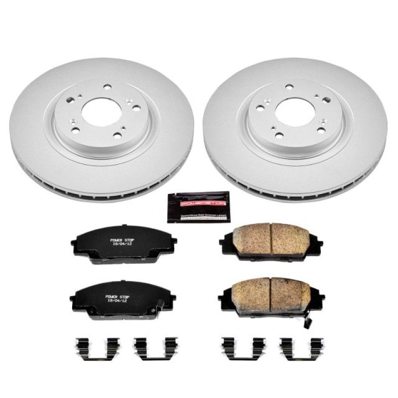 Power Stop 02-06 Acura RSX Front Z17 Evolution Geomet Coated Brake Kit - CRK2439