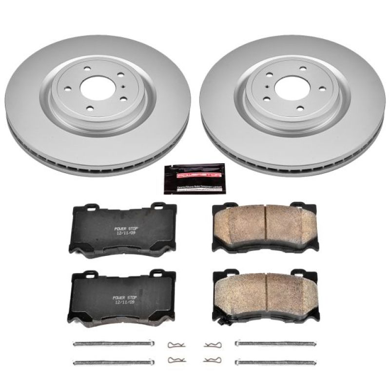Power Stop 09-13 Infiniti FX50 Front Z17 Evolution Geomet Coated Brake Kit - CRK2915