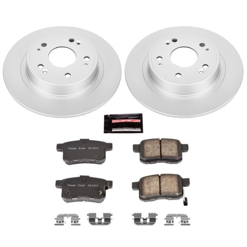 Power Stop 09-10 Acura TSX Rear Z17 Evolution Geomet Coated Brake Kit - CRK3127