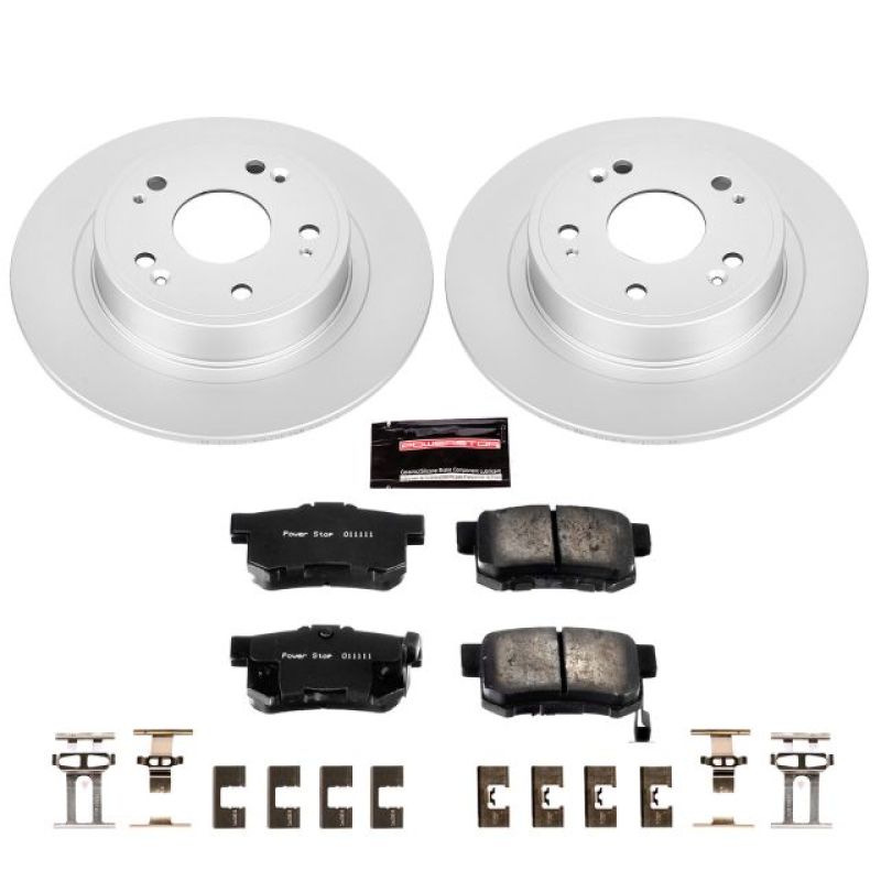 Power Stop 16-18 Acura ILX Rear Z17 Evolution Geomet Coated Brake Kit - CRK3128