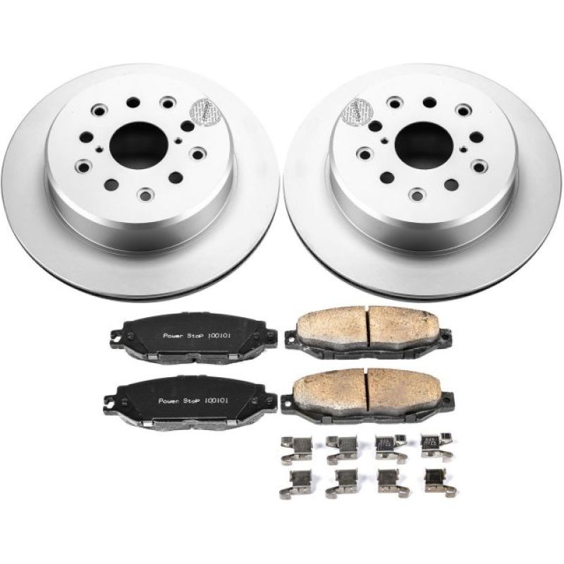 Power Stop 99-00 Lexus SC300 Rear Z17 Evolution Geomet Coated Brake Kit - CRK3134