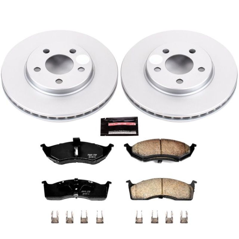 Power Stop 00-05 Dodge Neon Front Z17 Evolution Geomet Coated Brake Kit - CRK3143