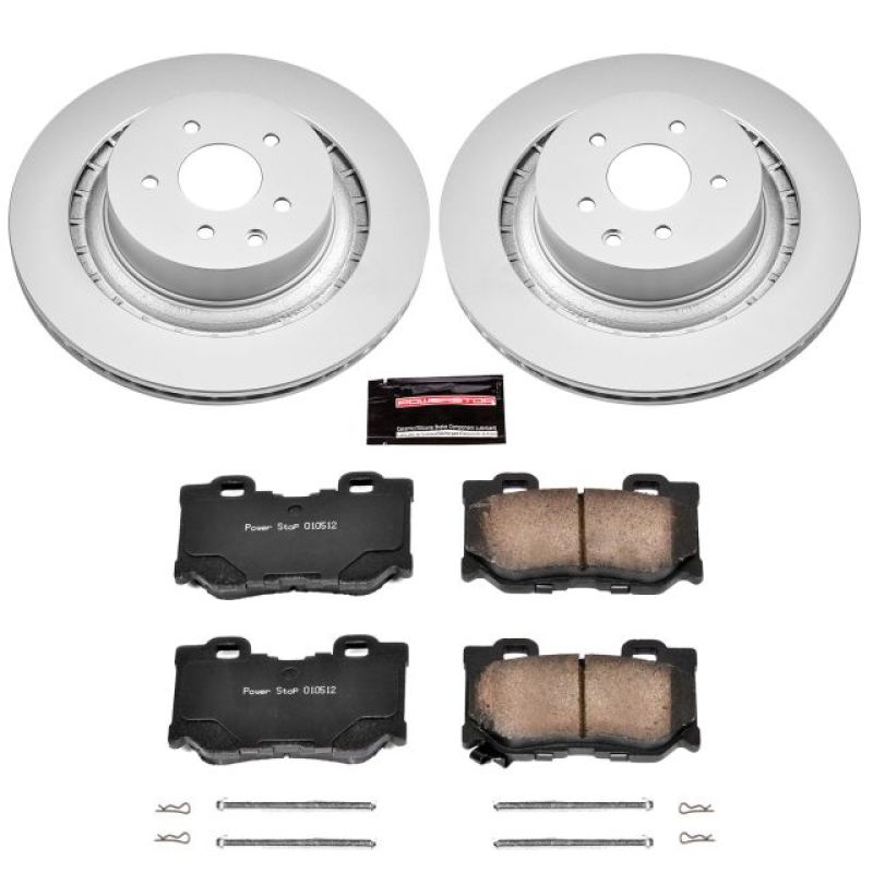 Power Stop 08-13 Infiniti G37 Rear Z17 Evolution Geomet Coated Brake Kit - CRK4732