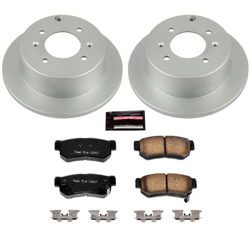 Power Stop 99-05 Hyundai Sonata Rear Z17 Evolution Geomet Coated Brake Kit - CRK5212