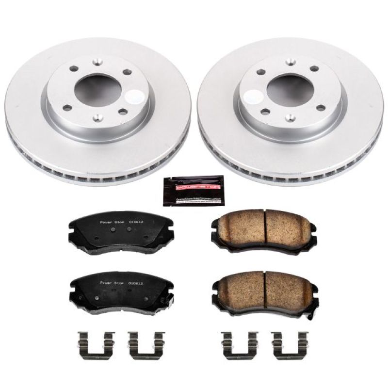 Power Stop 03-05 Hyundai Sonata Front Z17 Evolution Geomet Coated Brake Kit - CRK5290
