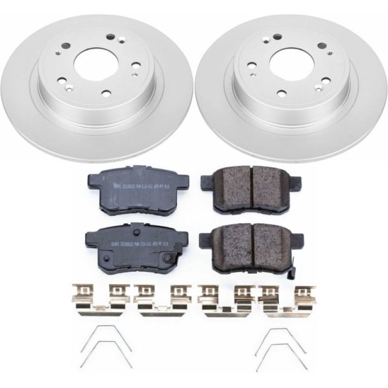 Power Stop 11-14 Acura TSX Rear Z17 Evolution Geomet Coated Brake Kit - CRK5368