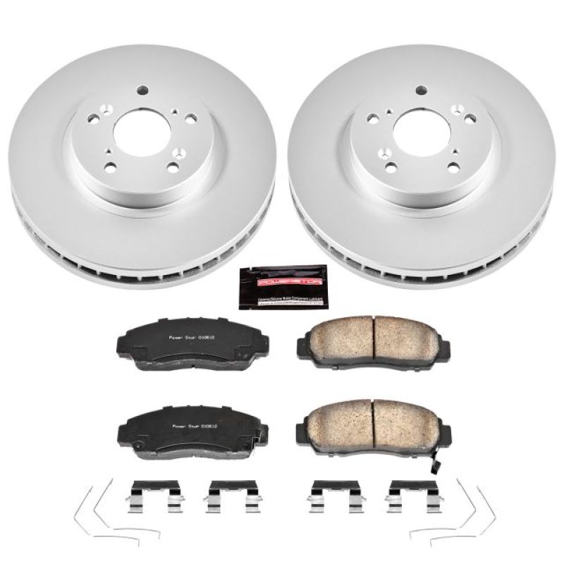 Power Stop 11-14 Acura TSX Front Z17 Evolution Geomet Coated Brake Kit - CRK5392