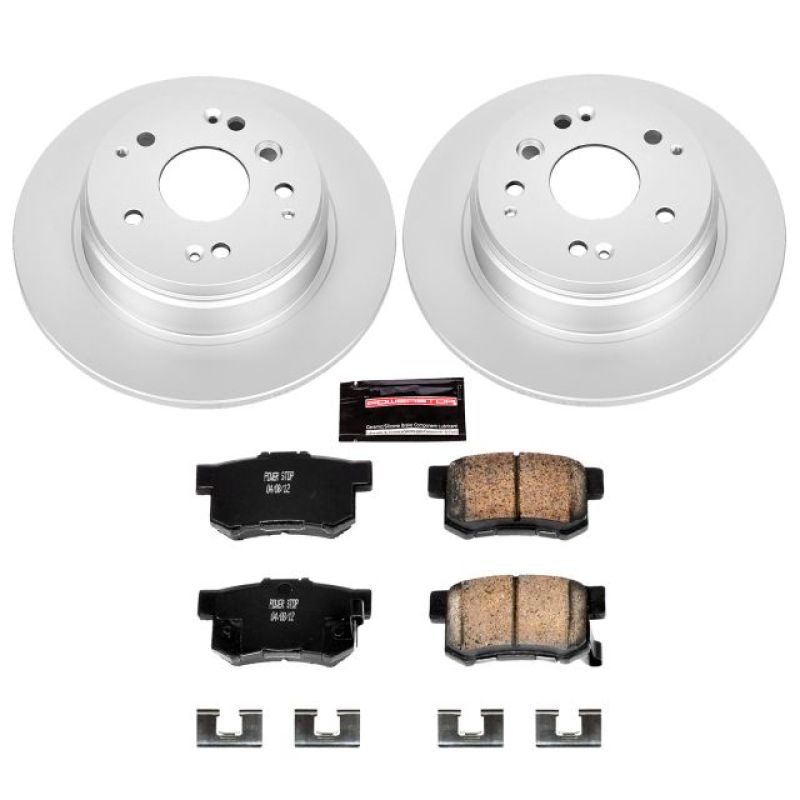 Power Stop 04-08 Acura TL Rear Z17 Evolution Geomet Coated Brake Kit - CRK5399