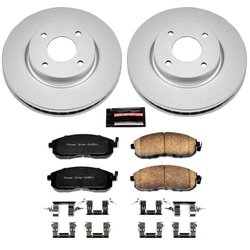 Power Stop 09-14 Nissan Cube Front Z17 Evolution Geomet Coated Brake Kit - CRK5817