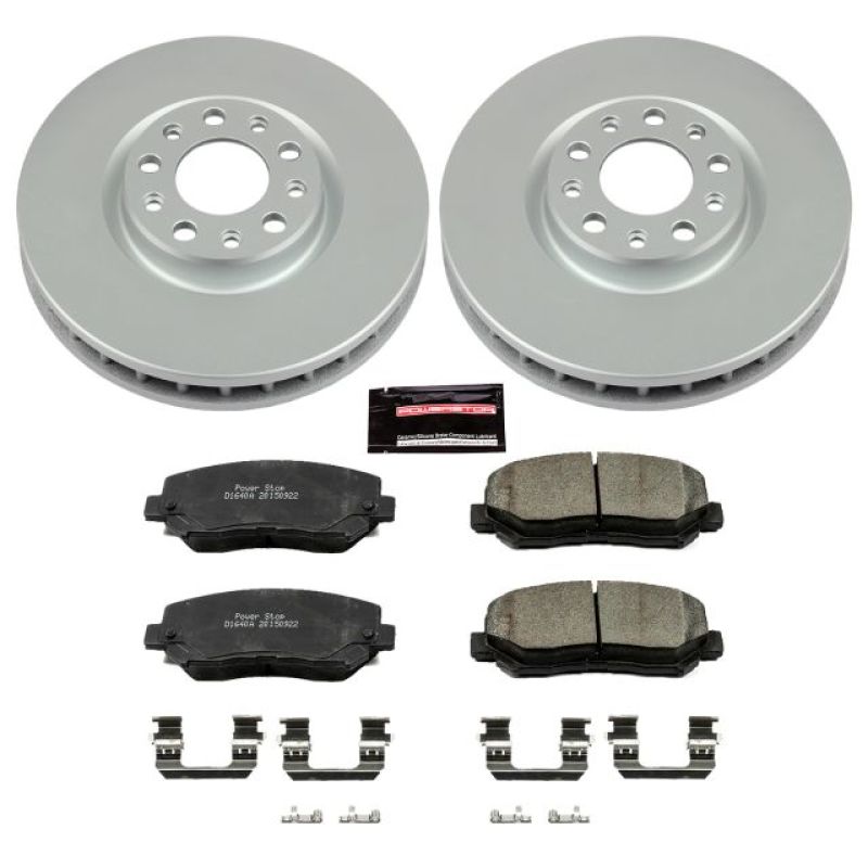 Power Stop 15-17 Chrysler 200 Front Z17 Evolution Geomet Coated Brake Kit - CRK6372