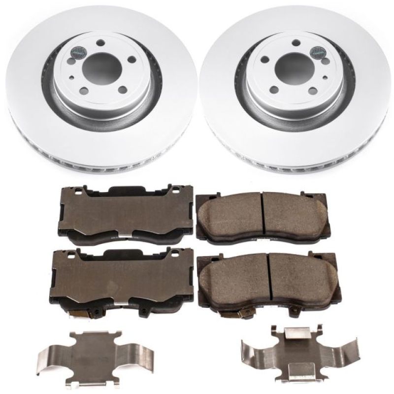 Power Stop 15-19 Ford Mustang Front Z17 Evolution Geomet Coated Brake Kit - CRK6806