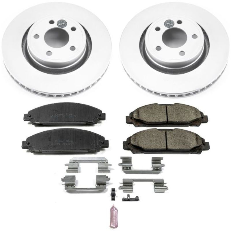 Power Stop 15-19 Ford Mustang Front Z17 Evolution Geomet Coated Brake Kit - CRK6809