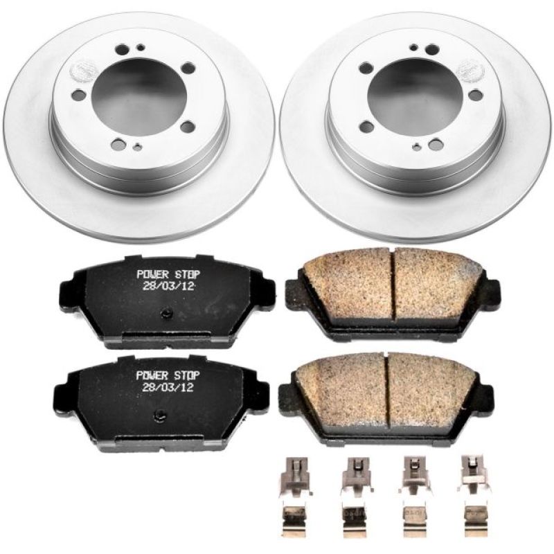 Power Stop 90-94 Eagle Talon Rear Z17 Evolution Geomet Coated Brake Kit - CRK684