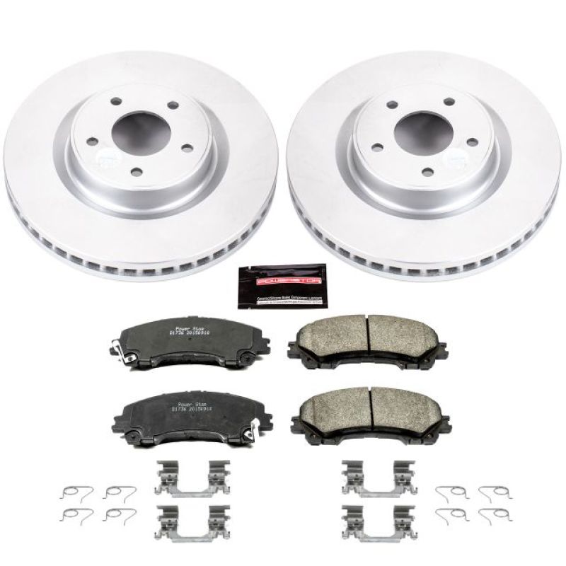 Power Stop 14-19 Infiniti Q50 Front Z17 Evolution Geomet Coated Brake Kit - CRK6944